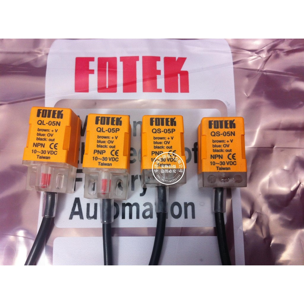 FOTEK Yangming Proximity Switch QL-05N/QS-05N/05P สามสาย NPN ปกติเปิด 10-30VDC การตรวจจับ 5 มม.
