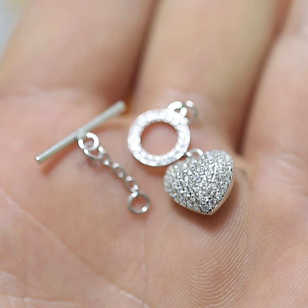 ฟางฟางอเนกประสงค์หัวเข็มขัดหัว ot รักหัวใจ zirc Universal All-Match หัวเข็มขัด ot รูปหัวใจเพทาย DIY 