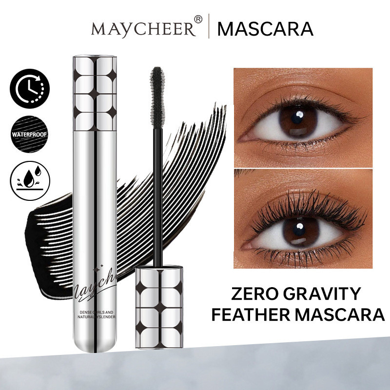 MAYCHEER มาสคาร่า กันน้ำ การตั้งค่าที่ยาวนาน ZERO GRAVITY FEATHER MASCARA