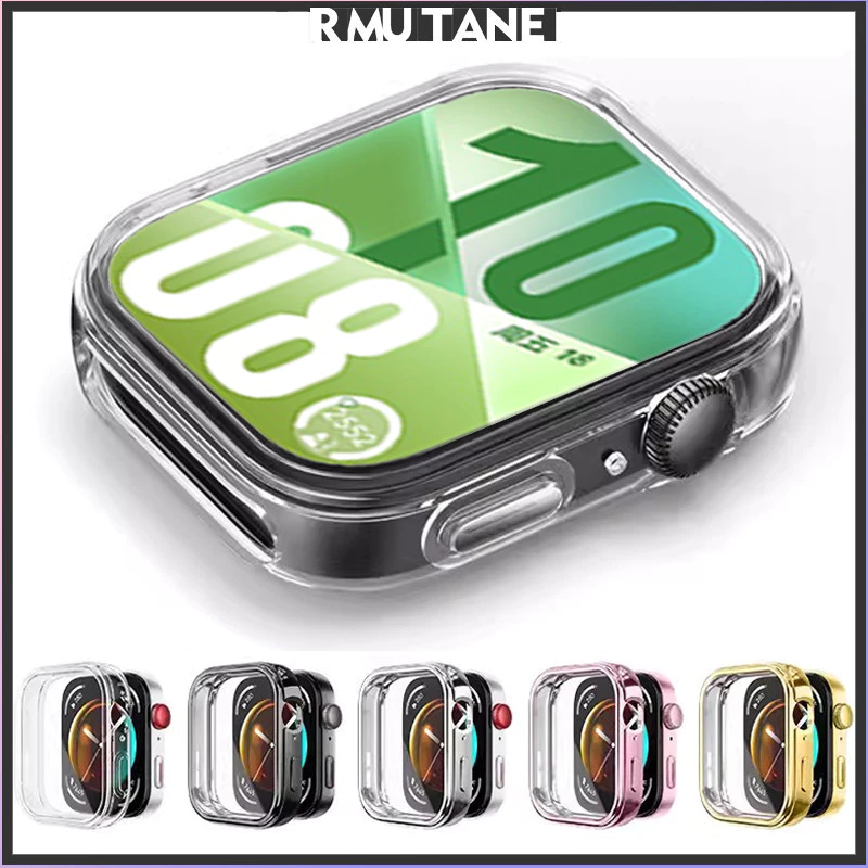 กรณี TPU อ่อนสำหรับ for Huawei Watch Fit 5/5 Pro/4/4 Pro/3 กรอบป้องกันหน้าจอป้องกัน Gore สำหรับ for Huawei Watch Fit 3