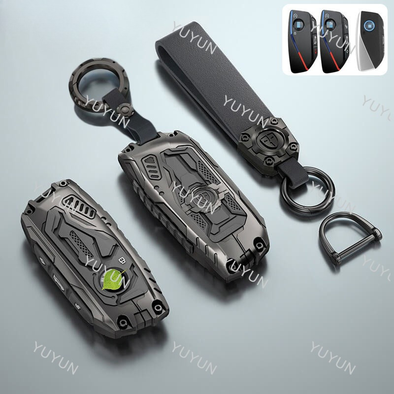 YY สําหรับ Bmw X5 ix i7 X7 ใหม่ 7 Series 530 525 2024 2025 i5 i3 ix3 Mech สังกะสีอัลลอยด์กุญแจรถ Cov