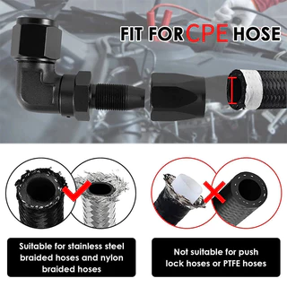 สากล หนึ่ง4 6 8 10 12 16หนึ่ง 45° 90° น้ํามันเชื้อเพลิง Cooling CPE หมุน-Hose End Fitting Connector น้ํามัน Cooler การใช้สายปลอมประเภทอะแดปเตอร์ Joint สําหรับรถยนต์