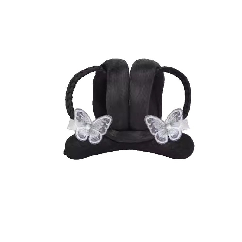 วิกผมถักเปียสำหรับคอสเพลย์จีน อันฟู่ พร้อมหูฟัง และอุปกรณ์แต่งผมสไตล์เจ้าหญิงโบราณ - รูปที่ 3