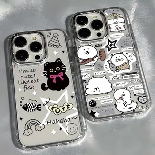 Cute Cat เคส For OPPO A6X A3 A3X A5 A6 Pro A57 2022 A78 A79 A9 2020 A15 A16 A54 A18 A38 A53 A60 A58 A5S A12 A31 TPU Soft