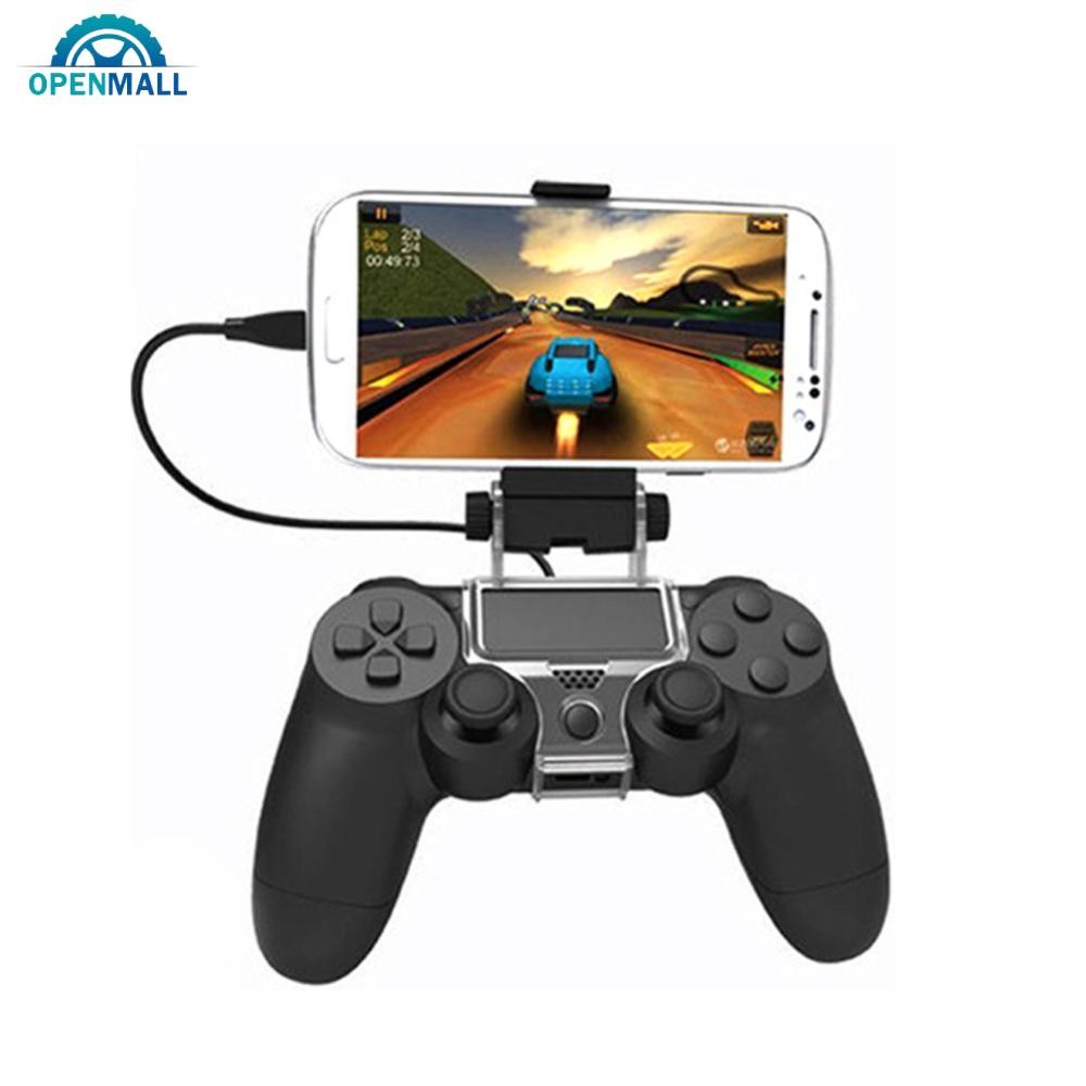 OPENMALL 1 ชิ้นสําหรับ PlayStation PS4 Game Controller Bracket สมาร์ทโทรศัพท์คลิป Mount Holder P4U6