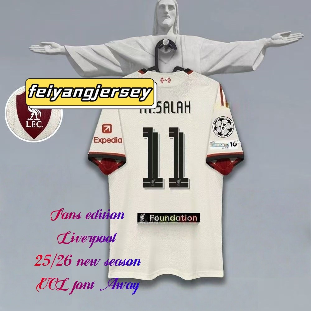 เสื้อทีมเยือน UCL Edition 2025/2026 เบอร์.Size:S-4XL