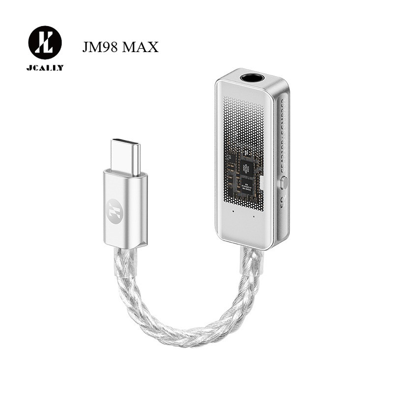 JCALLY JM98MAX เครื่องขยายเสียงแบบพกพาระดับไฮเอนด์ CS43198 SGM8262 DAC 32bit 384kHz และ DSD256 USB-C