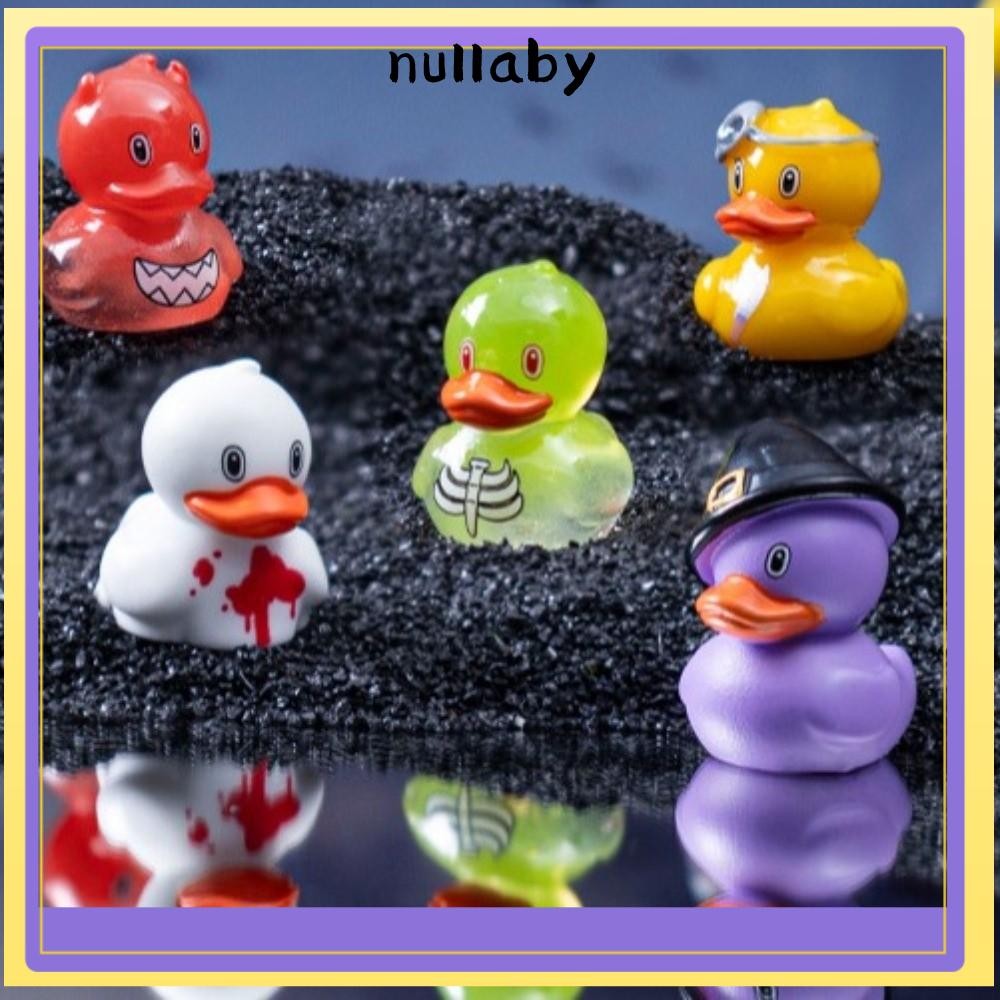 NULLABY ตกแต่งฮาโลวีน, Creative Resin Craft Mini เป็ดอุปกรณ์เสริม,ตลก Courtyard Terrarium พิพิธภัณฑ์สัตว์น้ําตกแต่งสวนอุปกรณ์สร้างสรรค์เดสก์ท็อปตกแต่งตกแต่งบ้าน