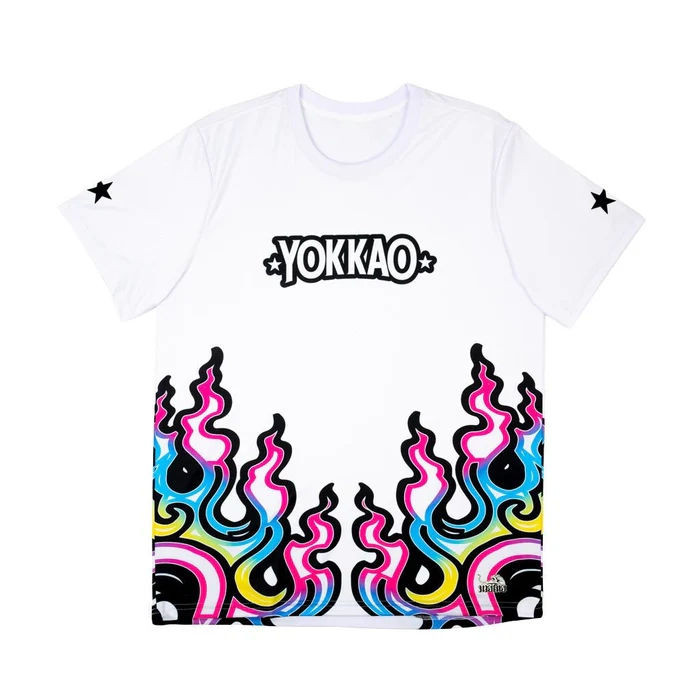 เสื้อยืด Yokkao สำหรับผู้ชาย ออกแบบมวยไทย 3D ระบายอากาศได้ดี แขนสั้น สไตล์ลำลอง