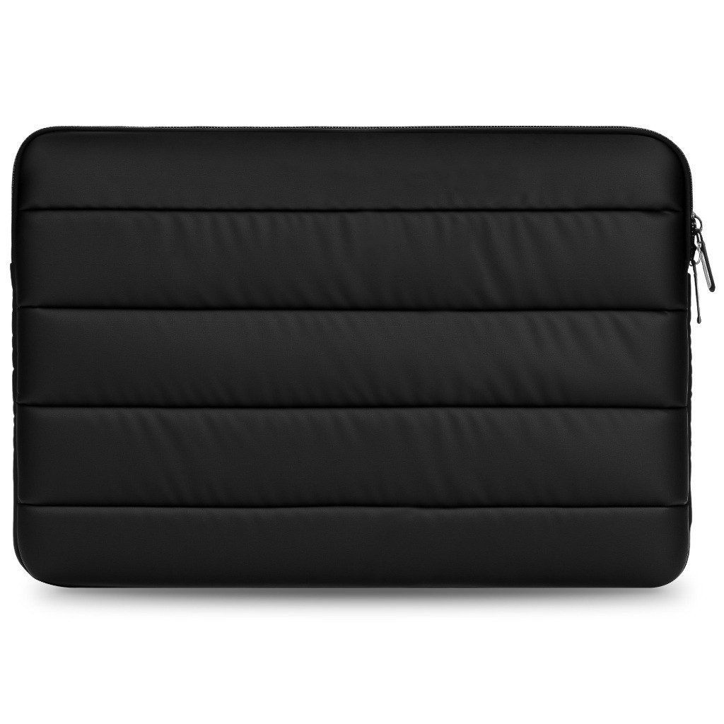 Geekria 360 ป้องกัน Puffy แล็ปท็อปสําหรับ 13-14 นิ้วแล็ปท็อปสําหรับ MacBook, HP, Dell, Lenovo, Acer Soft Puffer Bag (สีดํา)