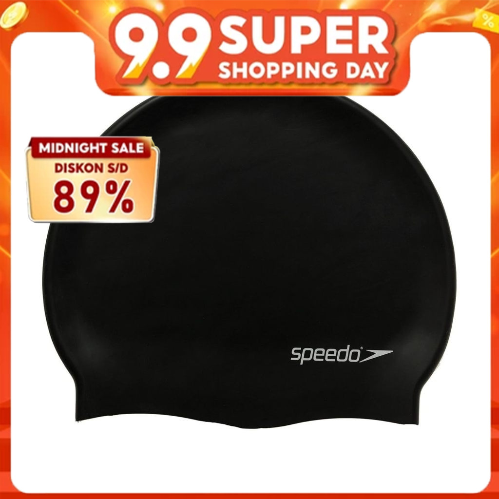SPEEDO Silicone Adult Diving Swim Cap สําหรับผู้ชายและผู้หญิงสําหรับผมยาว