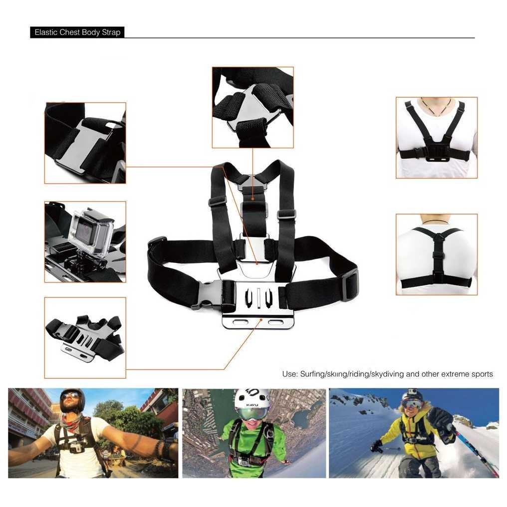 MRNSTRE STUDIO อุปกรณ์เสริมสําหรับกล้องแอคชั่นแคมเมราครบชุดสําหรับ GoPro Yi - GS41