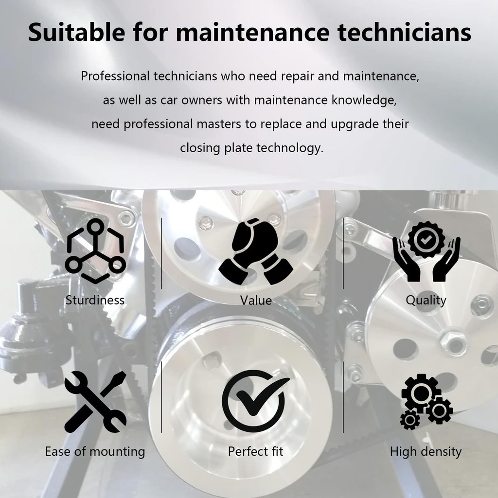 ชุดแผ่นยึดปั๊มน้ํามันเชื้อเพลิง, แผ่นปั๊มเชื้อเพลิง SBC พร้อมปะเก็นและสกรู เหมาะสําหรับ Che-vy บล็อก