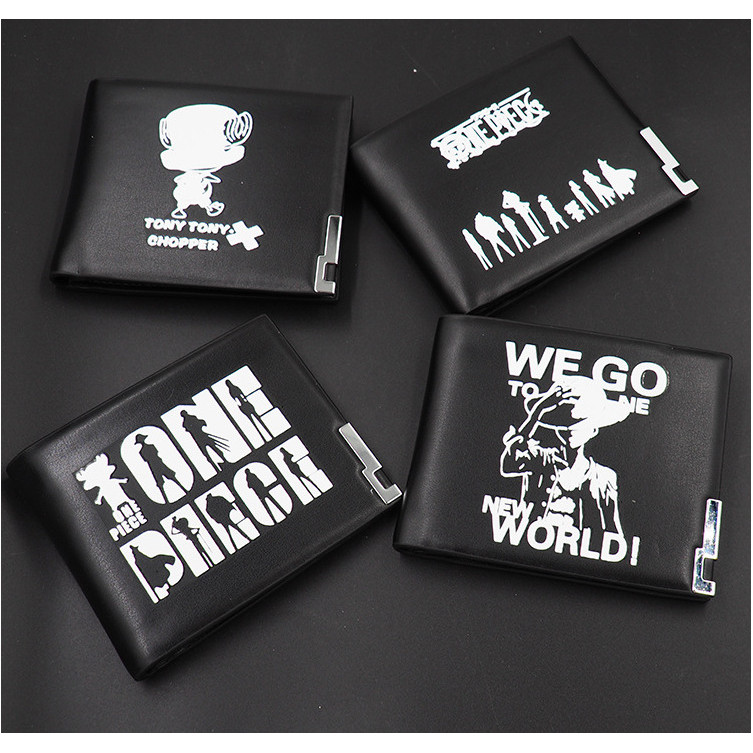 One Piece Anime Merchandise Student Short Leather Wallet PU Leather Wallet Male 9.9