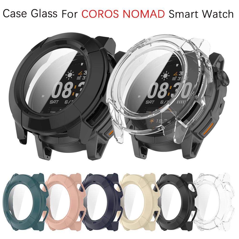 ป้องกัน PC Case Glass สําหรับ For COROS NOMAD สมาร์ทนาฬิกากันชนป้องกันหน้าจอ Shell
