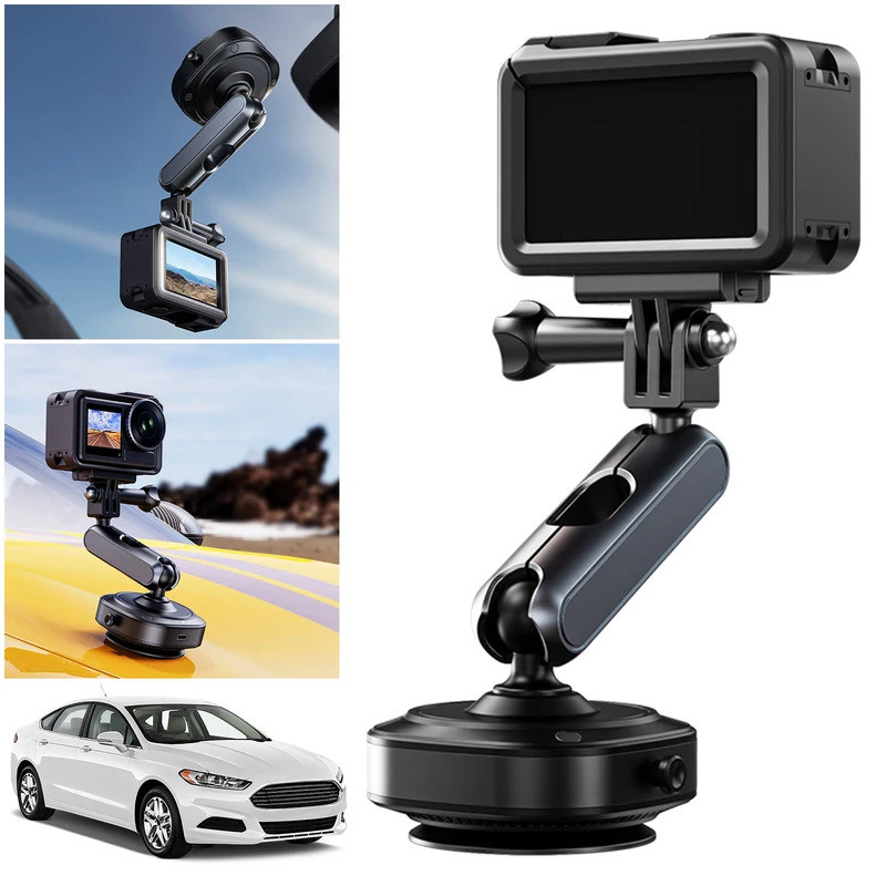 ToKerNew ถ้วยดูดกล้อง 360 ปรับ Action กล้องกระจกหน้าต่างสําหรับ DJI/Insta360//AKASO