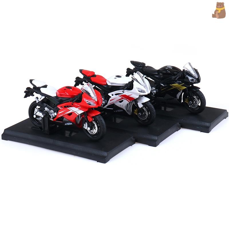 [TA] 1:18 Yamaha YZF-R6 YZF R6 Blue MOTORCYCLE BIKE DIECAST ของเล่นโมเดล
 ไทย