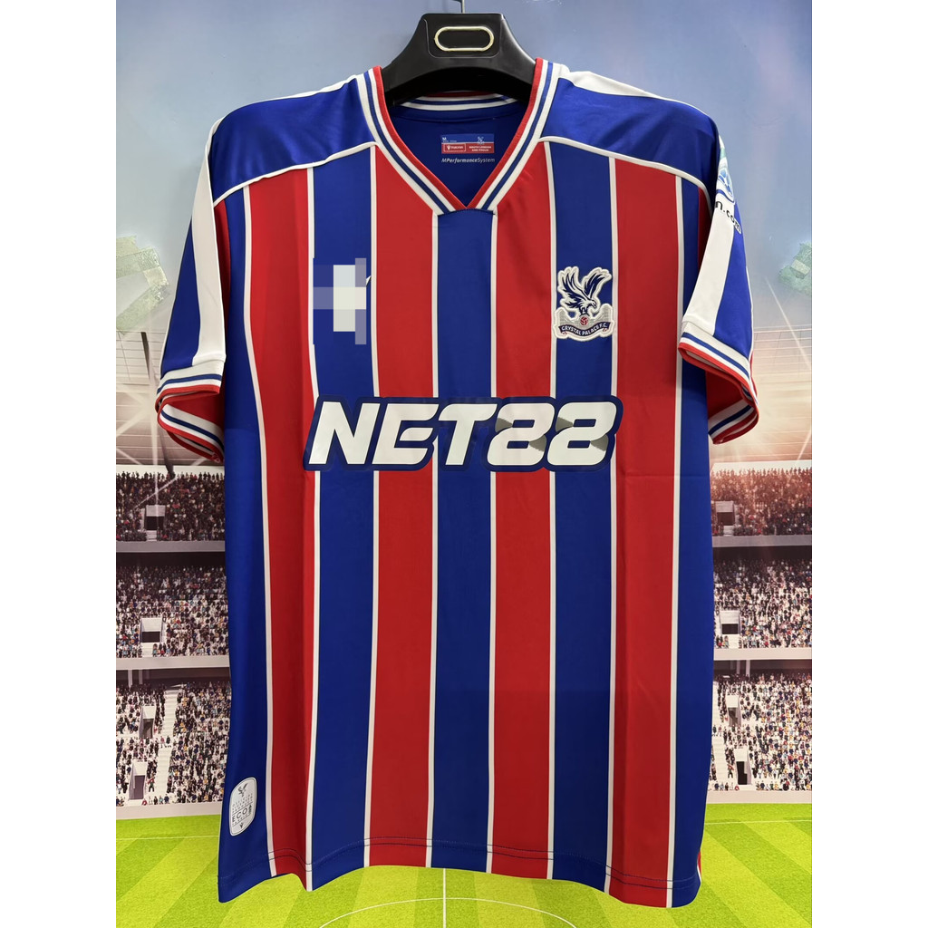 Hot เสื้อบอลCrystal Palace FC แบบแฟนๆ - คุณภาพสูง พร้อมปักชื่อและหมายเลข สีและขนาดหลากหลาย