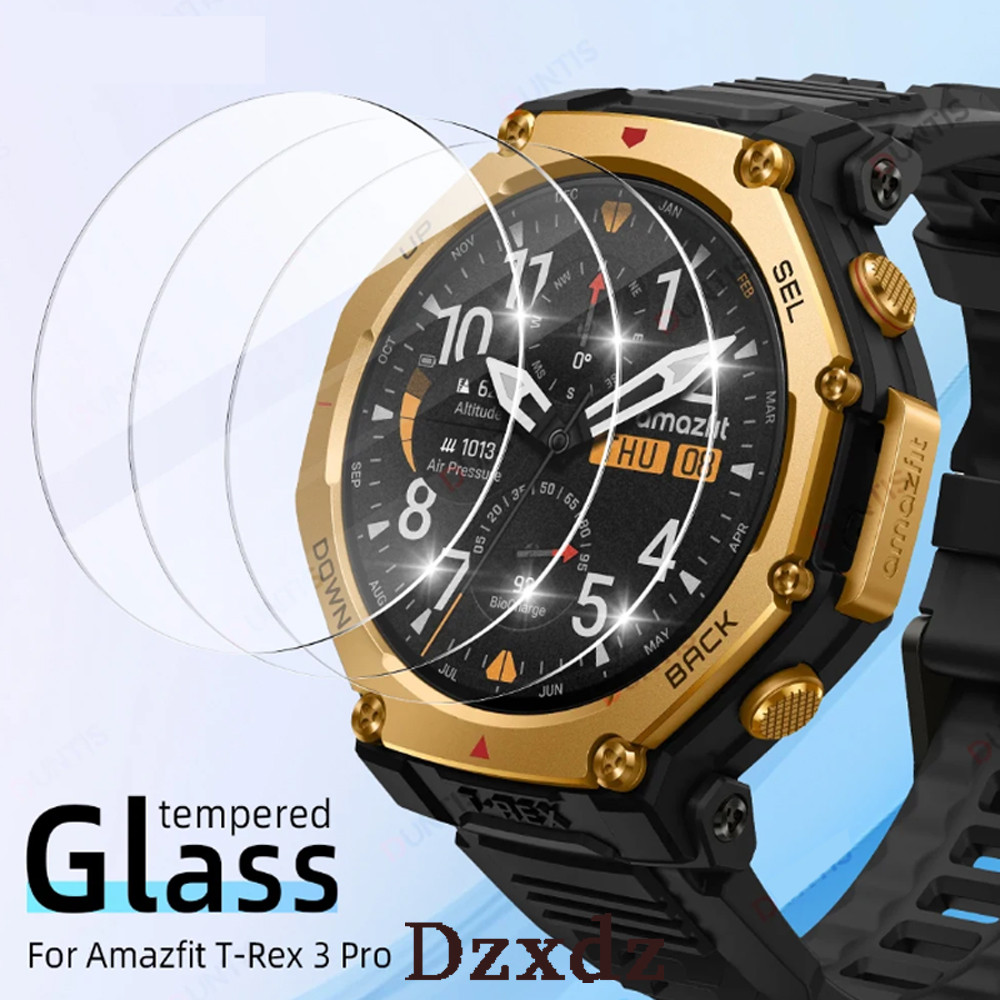 กระจกป้องกันหน้าจอสําหรับ Amazfit T-Rex 3 Pro ป้องกันรอยขีดข่วน HD ป้องกันสําหรับ Amazfit T-Rex 3 Pr