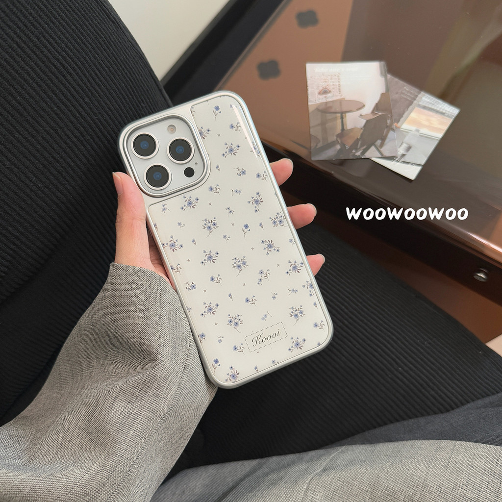 ดอกไม้สีม่วงเคสโทรศัพท์ Drop-Resistant สําหรับ iPhone 16 Promax 15 Promax 11 12 13 14plus 15plus 16e 16plus 15pro