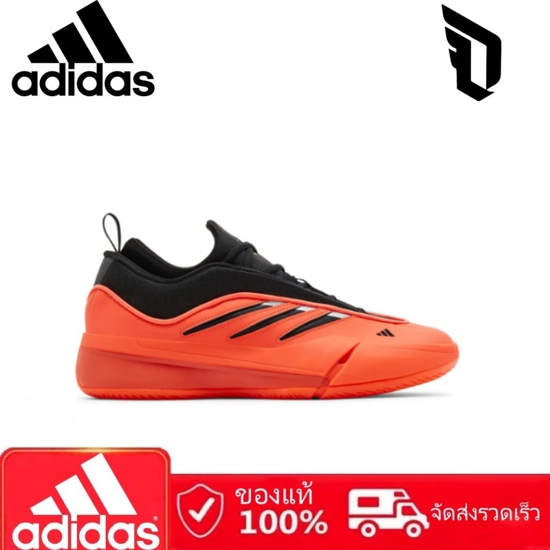 (💯 เคาน์เตอร์ของแท้)Adidas Dame 9 “Solar Red” Lightstrike รองเท้าบาส กันกระแทก กันลื่น ระบายอากาศ