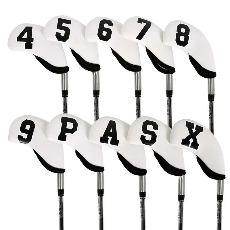 Accessories With Number Design Iron Wedge Protector Golf Iron Headcover Golf Head Cover Golf Iron Co