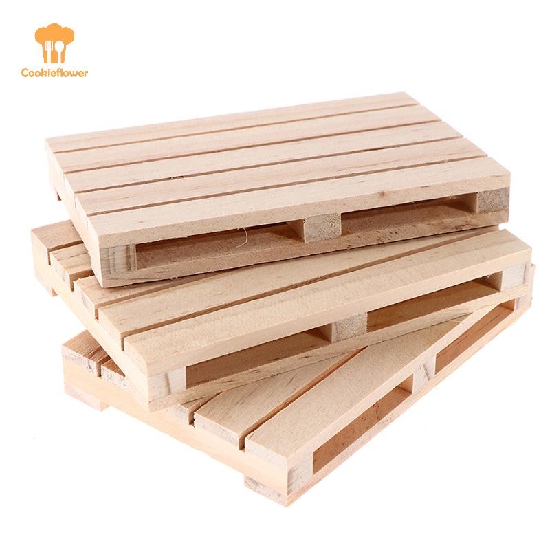CKFR ที่รองแก้วเครื่องดื่มพาเลทไม้ขนาดเล็กสําหรับเครื่องดื่มร้อนและเย็น Wood Pallet ใหม่