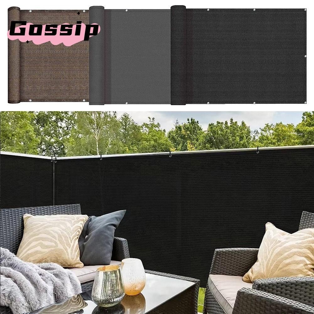 GOSSIP ผ้าแรเงาระเบียง, กันน้ํา 3/5/6M Sun Shading Sails, รั้วคุณภาพสูง Patio Protection Garden Porc
