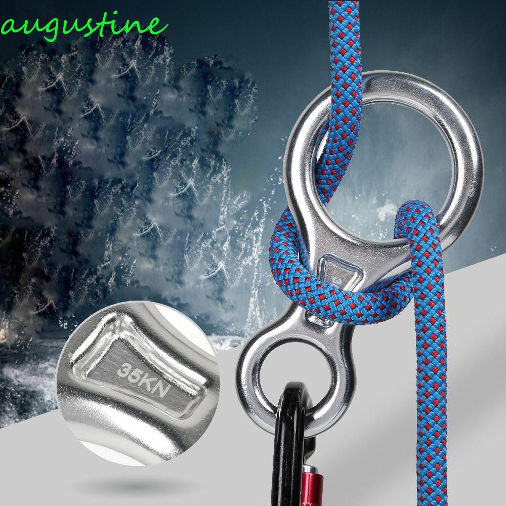 Augustine อลูมิเนียมมืออาชีพ.Descender สีเงินสำหรับเชือก 8-16 มม.