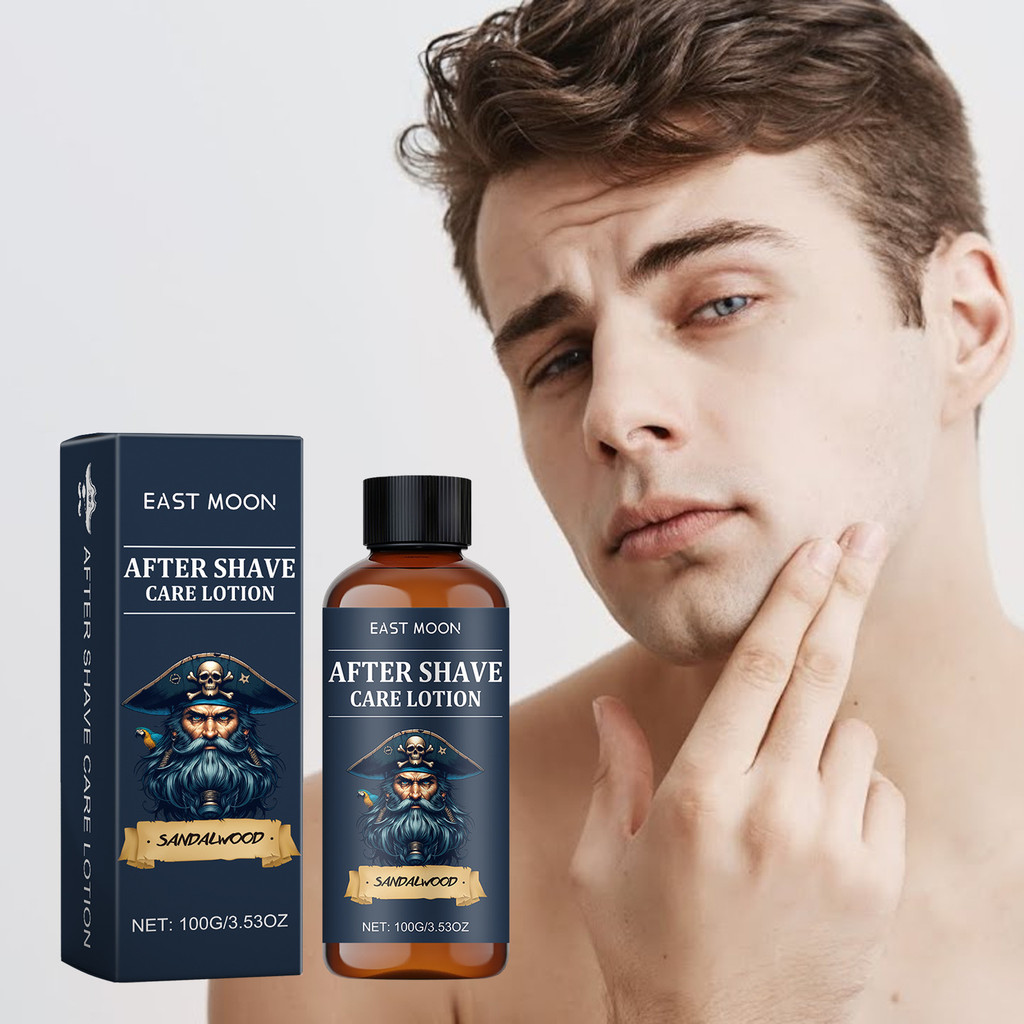 East Moon After Shave Lotion – Soothing & Cooling, ลดตุ่มมีดโกน, Hydrating Face Care สําหรับผู้ชาย, ทุกสภาพผิว, 100ml