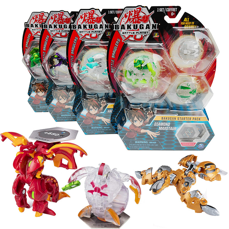 BAKUGAN Boy BAKUGAN Octopus Spider Fire Unicorn Deformation Ball Bakugou ไข่เล่นสําหรับเด็กเด็ก