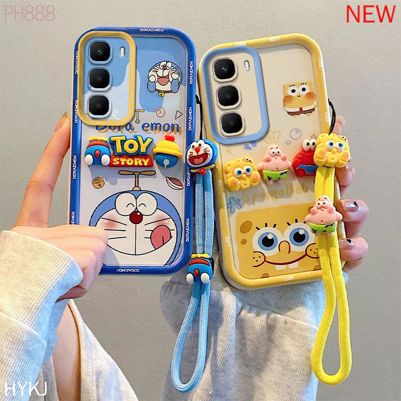 เคส INFINIX Hot 60 Hot 60i Hot 60Pro Anti fall อะนิเมะการ์ตูน TPU เคสโทรศัพท์ซิลิโคนอ่อนนุ่ม TYHM