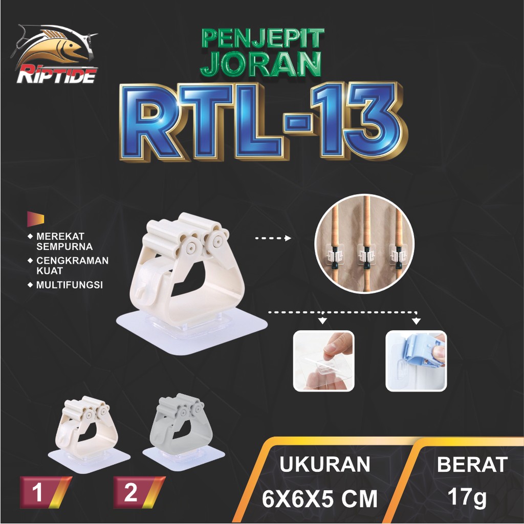 RIPTIDE RTL-13 FISHING ROD HOLDER WALL HOOK HANGING TOOL Victory Fishing