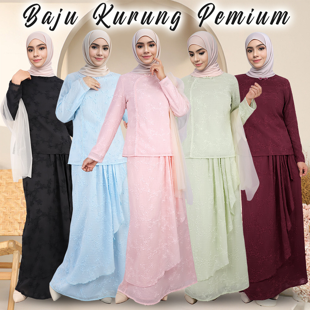 BAJU KURUNG BAJU KURUNG KAIN CREPE PLAN CEY KURUNG MODEN IRONLESS Baju Raya 2025