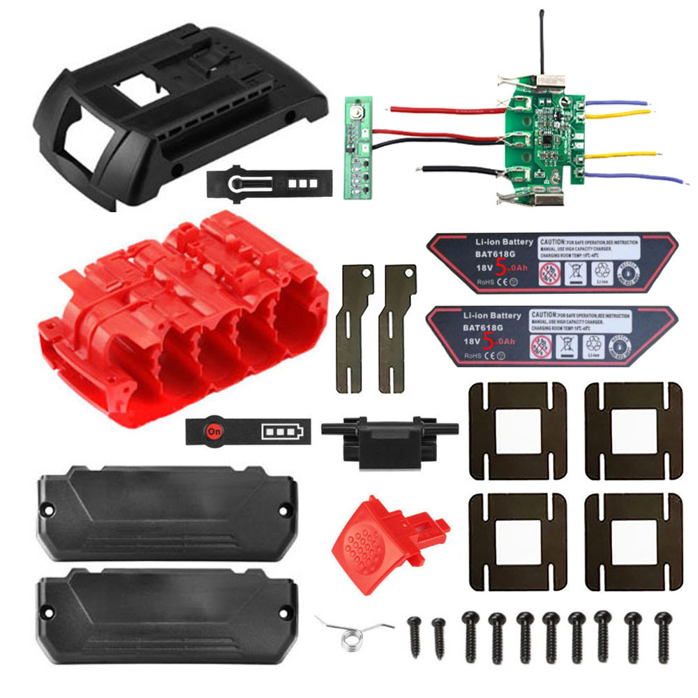 เปลี่ยน Bosch Bosch 18V Battery Case BAT618 Battery Case 18V Protection Board Light Board Lithium Ba