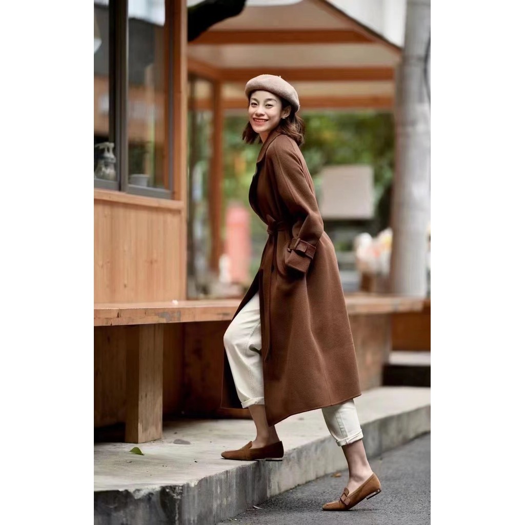 เสื้อกันหนาว Raglan Sleeve Coat จากKK Home Handmade ออกแบบสองด้านทำมาจากขนแคชเมียร์ มาใน 3 สีให้เลือ