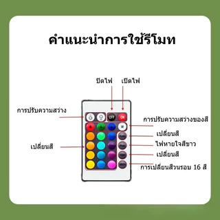 โคมไฟกลางคืนรูปโคมไฟ โคมไฟ RGB สำหรับห้องนอน โคมไฟตกแต่งบ้านดีไซน์สร้างสรรค์ มีหลายสีและสามารถควบคุมด้วยรีโมท