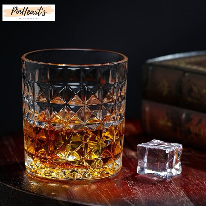 HSO - WHISKEY CRYSTAL OLD FASHIONED ROCK GLASS 300ml - DM303 | แก้วไวน์ WHISKEY ROCK