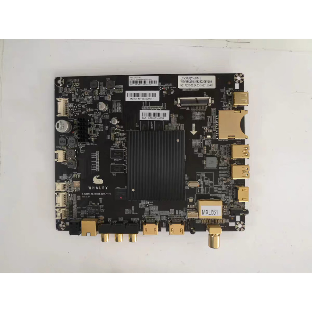 Micro Whale WTV55K1 เมนบอร์ด W-TV55K1-MB-M0828-0208-V105 TPT550U2-EQYS HVN