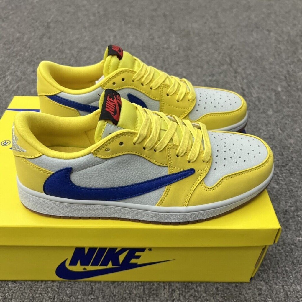 Nike Jordan 1 Retro Low OG x Travis Scott Canary (DZ4137-700) ไซส์ 6-12