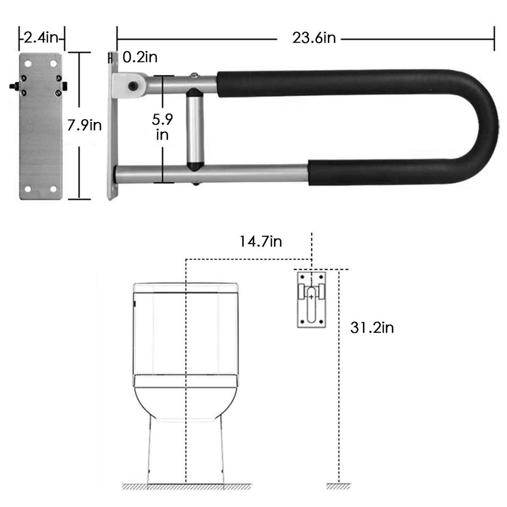 ข้อเสนอที่ดีที่สุดประเทศไทยราวจับห้องน้ําความปลอดภัยราวห้องน้ําบาร์ความปลอดภัยราวคนพิการอุปกรณ์เสริมสําหรับผู้สูงอายุคนพิการผู้ - รูปที่ 5