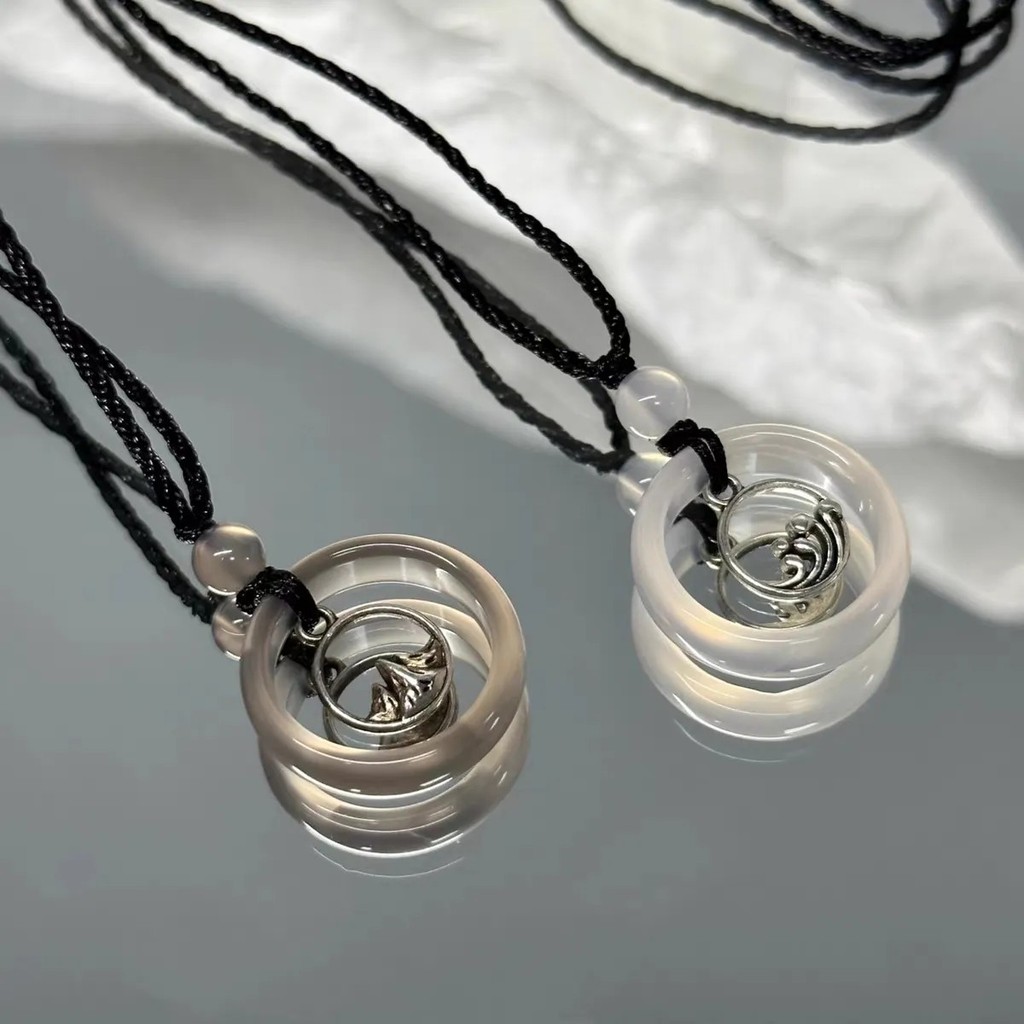 สร้อยคอแมว สร้อยเอว ของขวัญ Qixi: สร้อยคอมุกธรรมชาติและจี้กระดูกไหปลาร้า Sterling Silver ออกแบบเฉพาะ