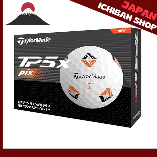 【จากประเทศญี่ปุ่น】 TaylorMade Japan Official TP5x Pix Series 2024 Golf Balls 1 dozen (12 balls)