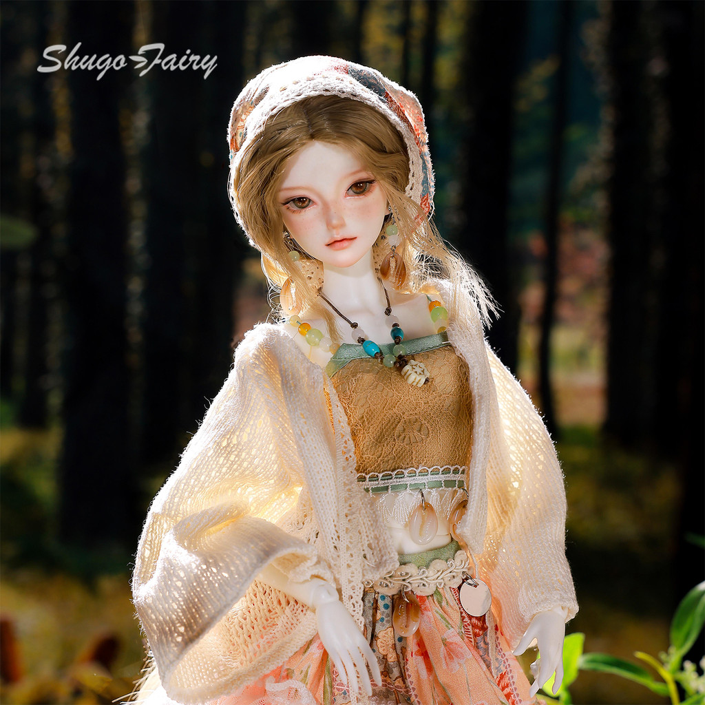 1/4 ตุ๊กตา BJD Julia E ชุด Bohemian Forest Maiden ตุ๊กตาสไตล์วันหยุด ShugaFairy ชุดเปลี่ยนต้นฉบับเสื้อผ้ารูป