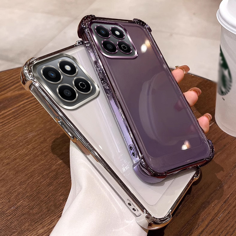 Honor 400 สมาร์ท 5g เคสโทรศัพท์ Honor x7d สี่มุมหนากันกระแทกมาพร้อมกับเลนส์ฟิล์ม Soft Case เคสป้องกัน