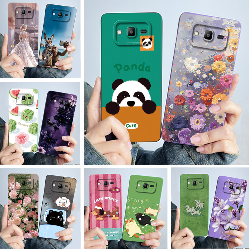 SAMSUNG สําหรับSamsung Galaxy J2 Prime J2 Ace G532F G532Gน่ารักPandaหวานสาวแมวเคสโทรศัพท์Anti-Scratchซิลิโคนอ่อนนุ่มTPUปกShell