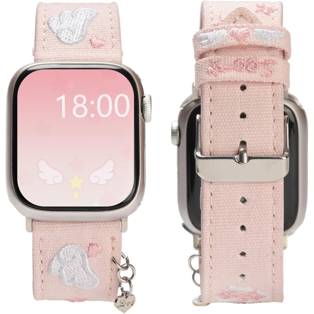 สายนาฬิกา GeekShare สําหรับ Apple Watch Series 1-9 SE 42/44/45mm case,สายนาฬิกา Oxford ทดแทนแบบปรับไ