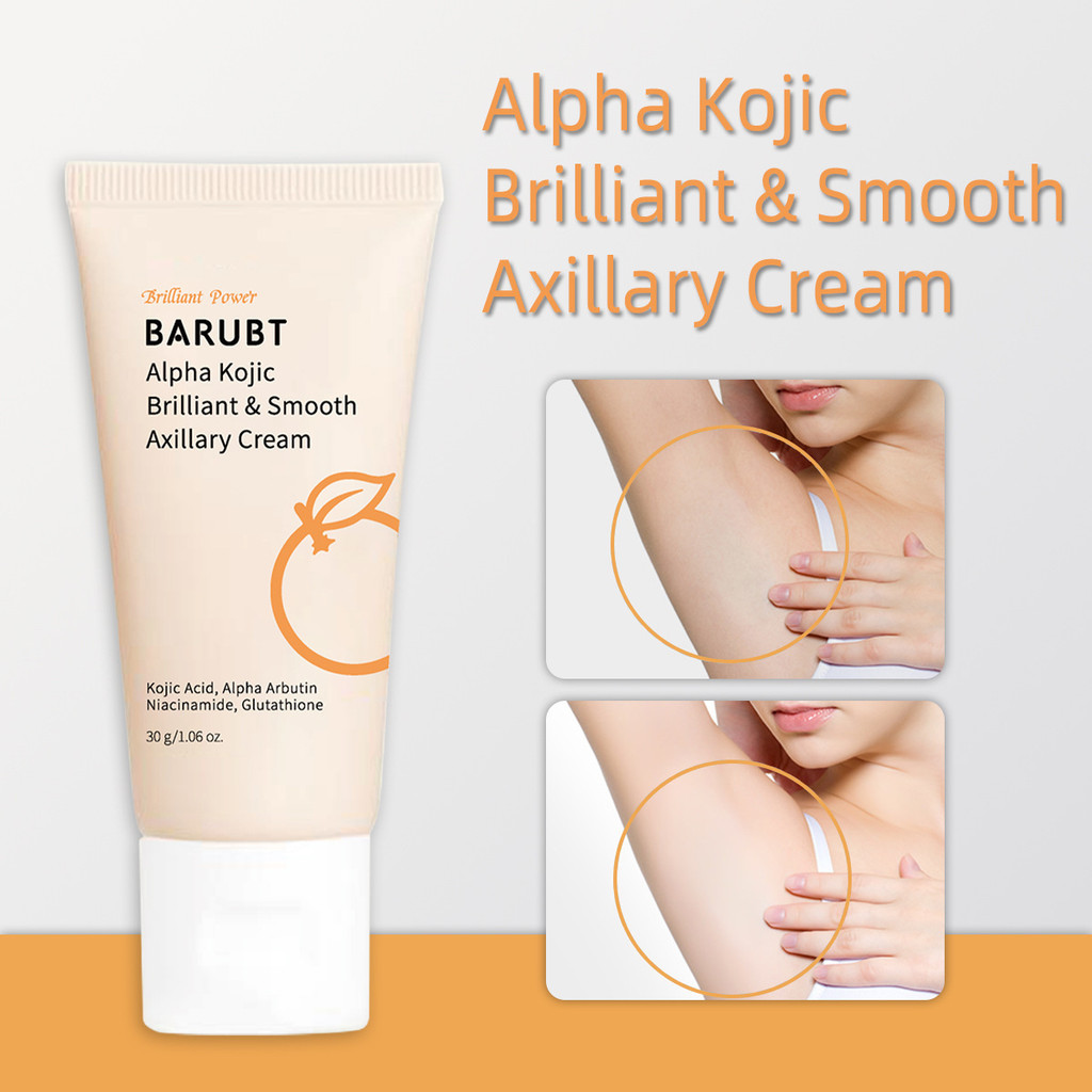 Premium In-Stock#BARUBT Kojic Acid Smooth Underarm Brightening Cream30g Even skin tone moisturizing 