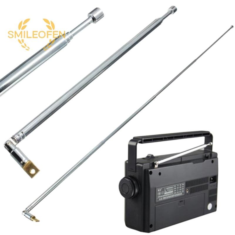 [Smileofen] เปลี่ยนเสาอากาศ FM 60 ซม.วิทยุแบบพกพา 6 ส่วนเสาอากาศทีวีTelescopic Rotatableเสาอากาศสําหรับวิทยุทีวีใหม่
