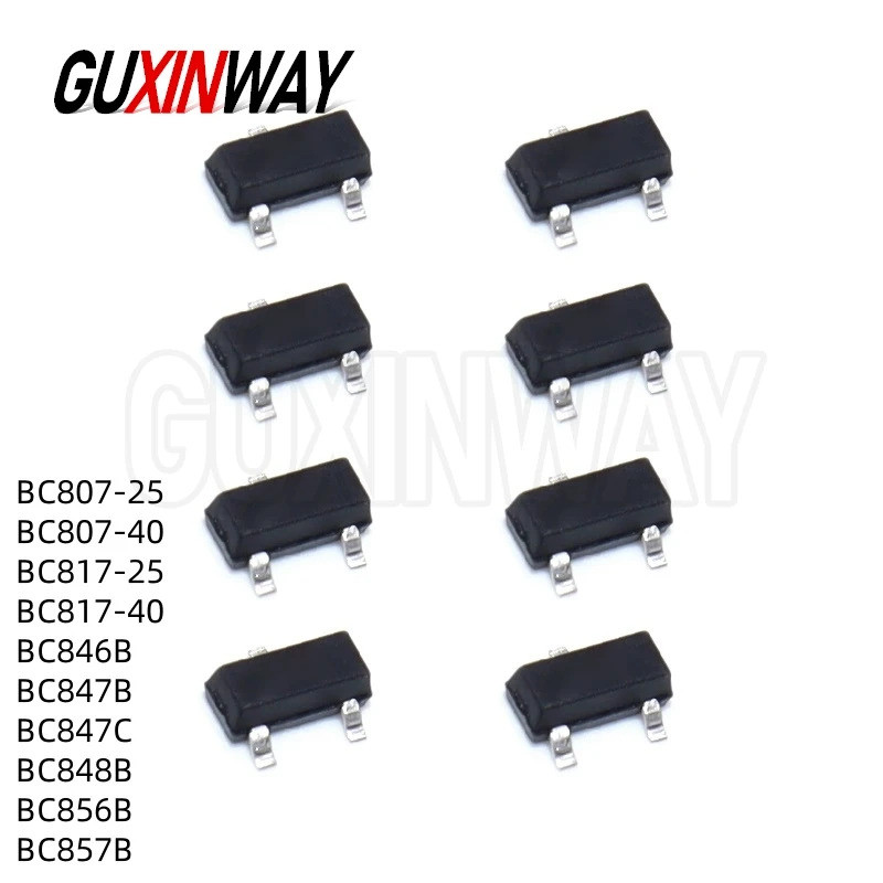 5PCS BC807-25 BC807-40 BC817-25 BC817-40 BC846B BC847B BC848B BC856B BC857B SOT23 BC807 BC817 BC846 